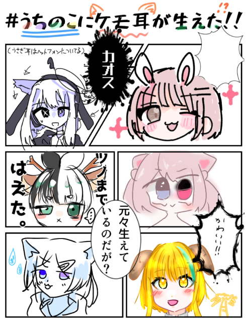 犬か兎のみみです