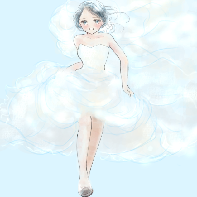 激走花嫁さん。