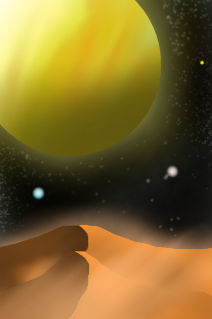 宇宙 砂漠と惑星