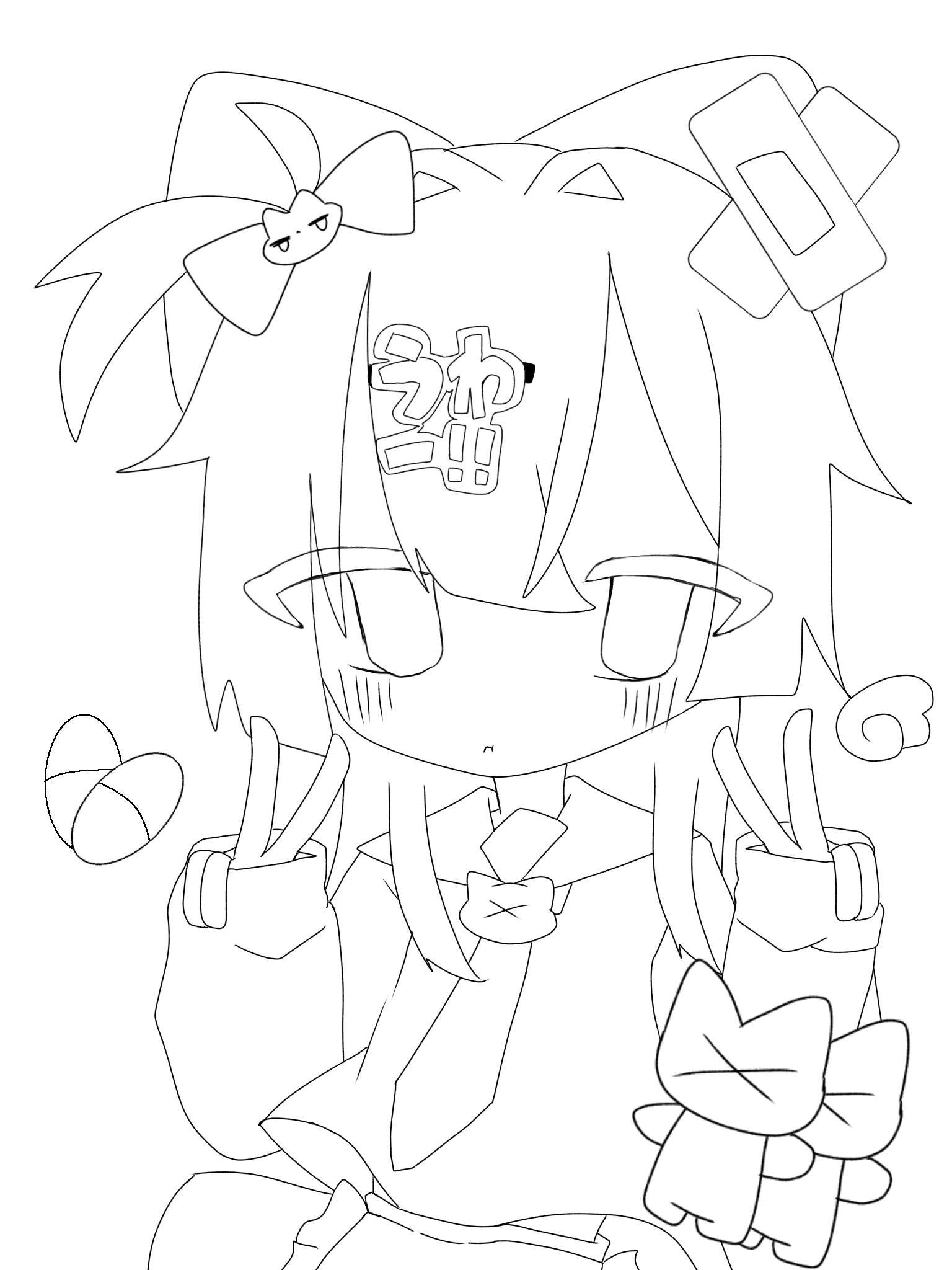 ̗̀ ✌︎ꪔ✌︎ ̖́- 線画 - ibisPaint