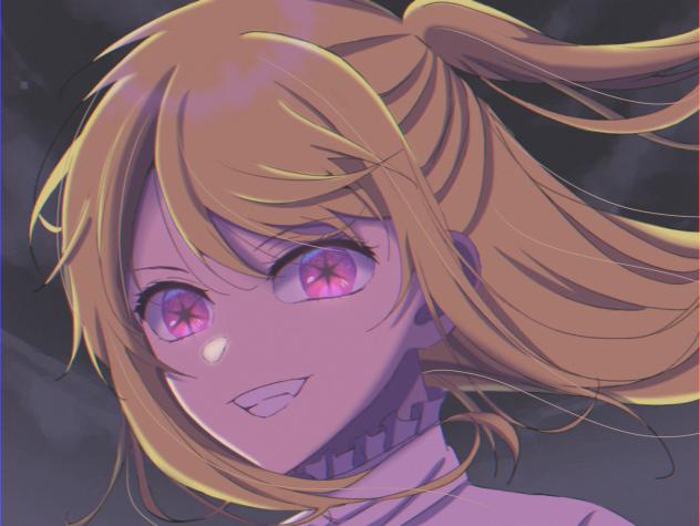 闇堕ちルビー　塗り絵