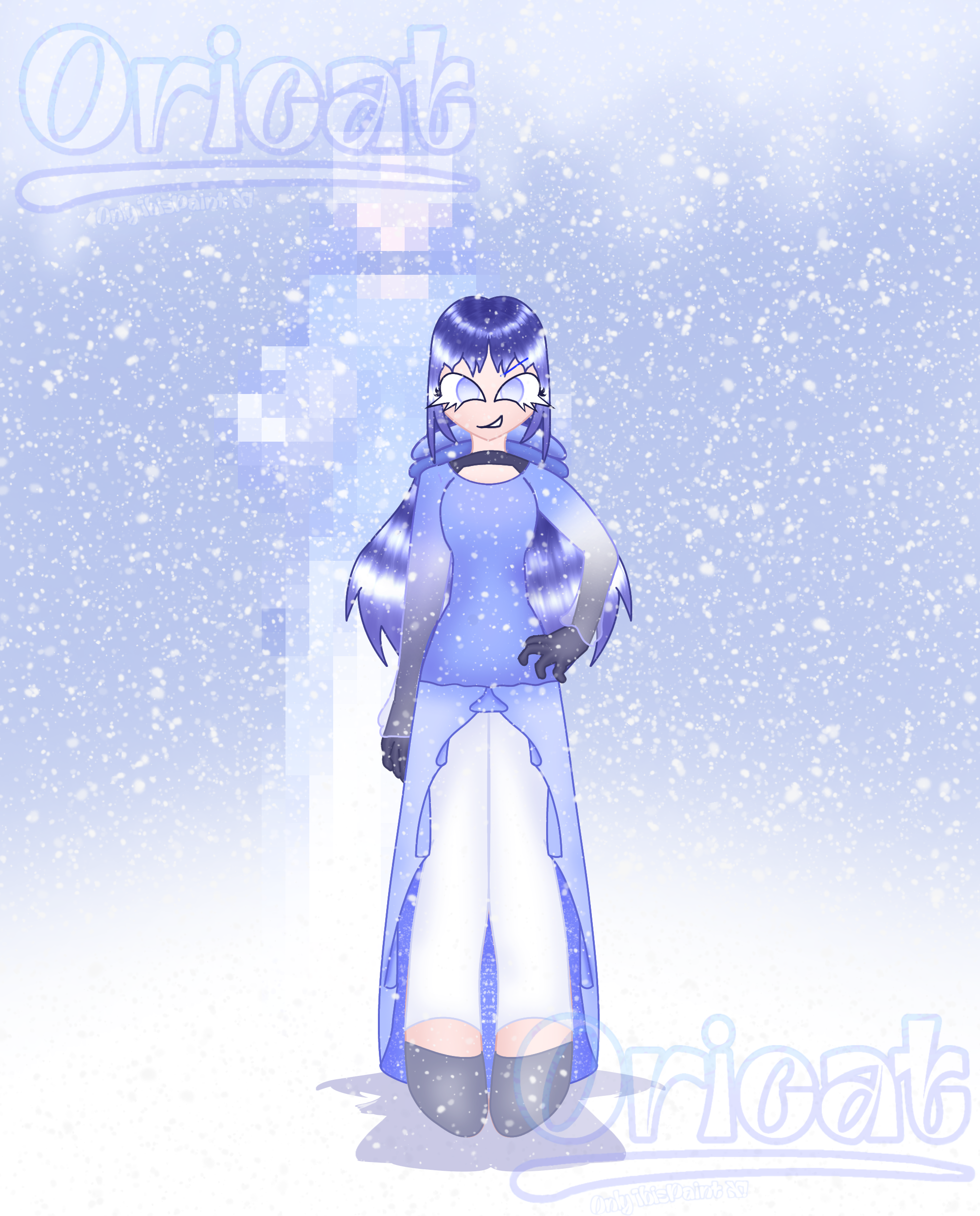 Human ice cube - ibisPaint