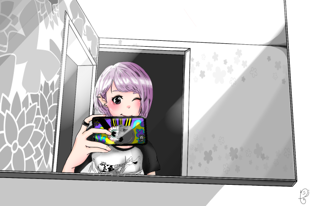 自撮り女子
