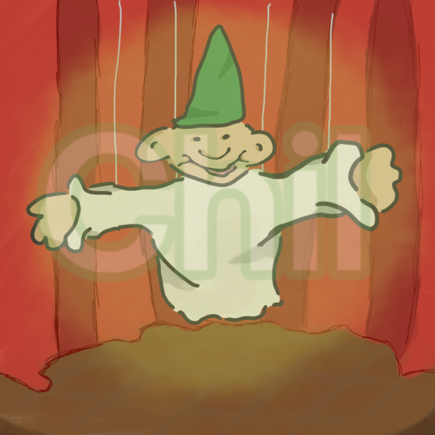 mestre ensinador puppet