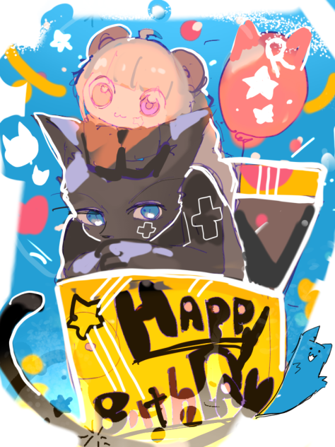 バースデーイラストfor べあさん
