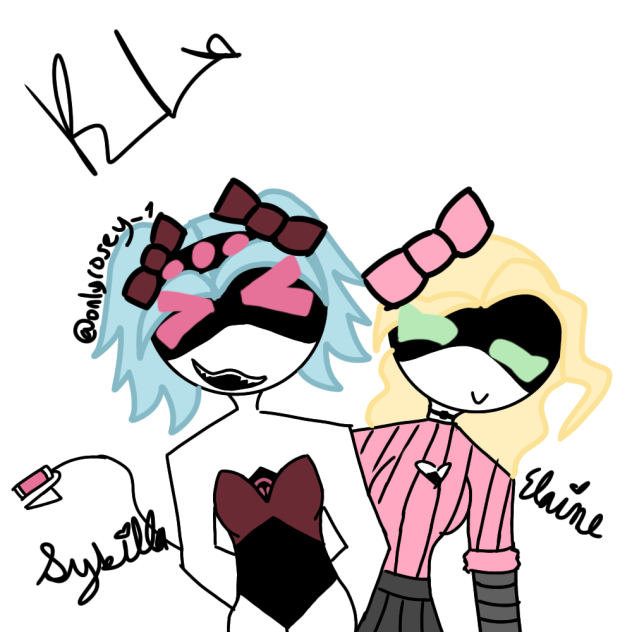 elaine and sybilla as drones