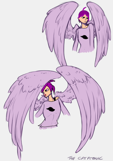One of my ocs with wings