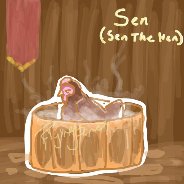 Drawing my chickens Sen