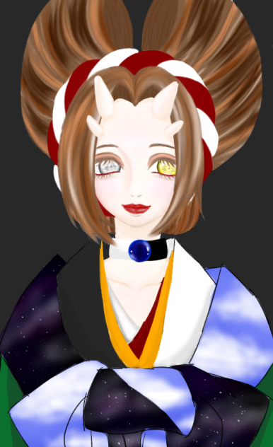花魁的なのを描いてみた