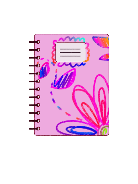 Pink Flowery Notebook