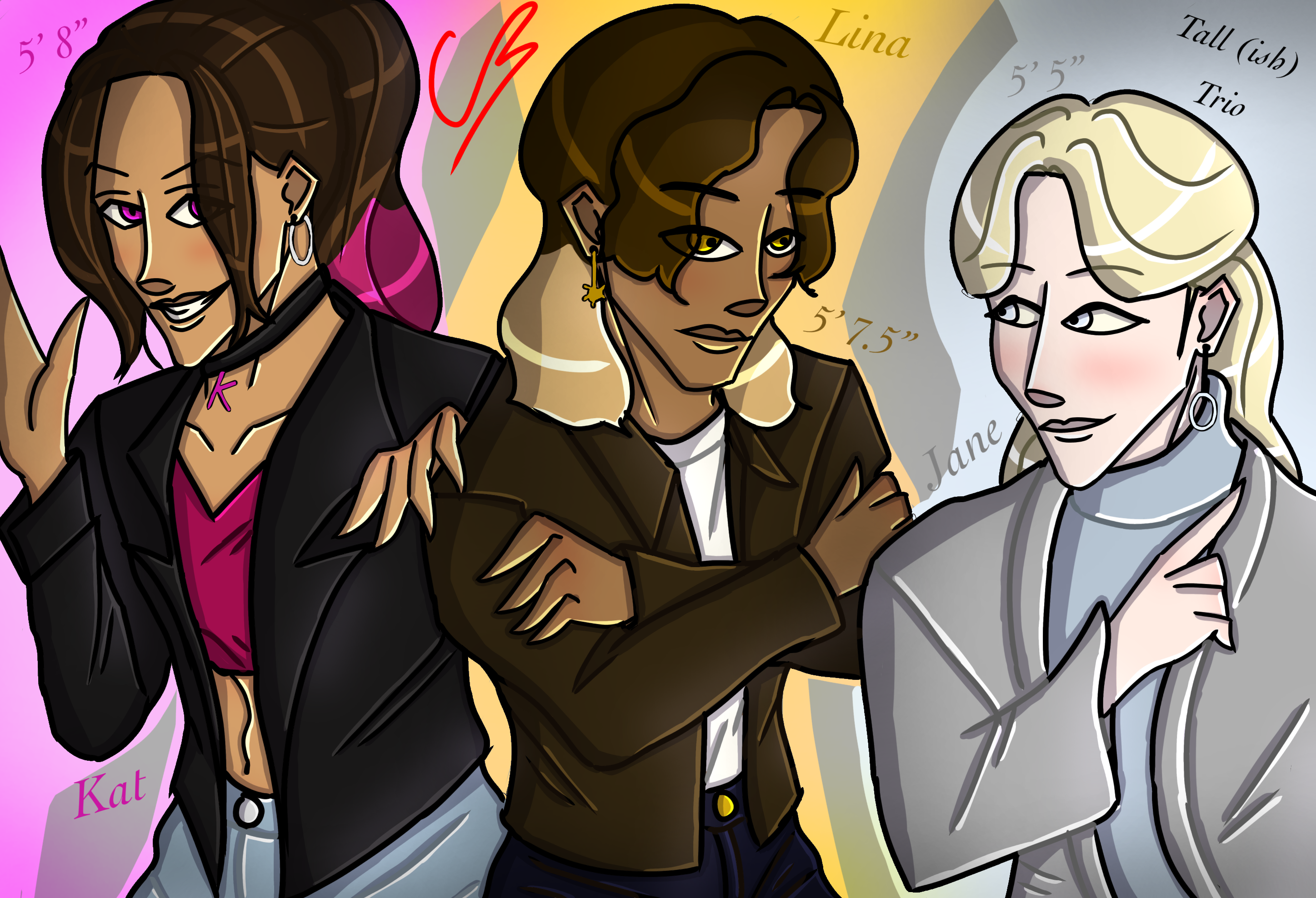 Tall (ish) Trio - ibisPaint