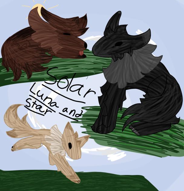 Solor lunar and star the wolfs