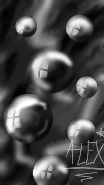 black bublles