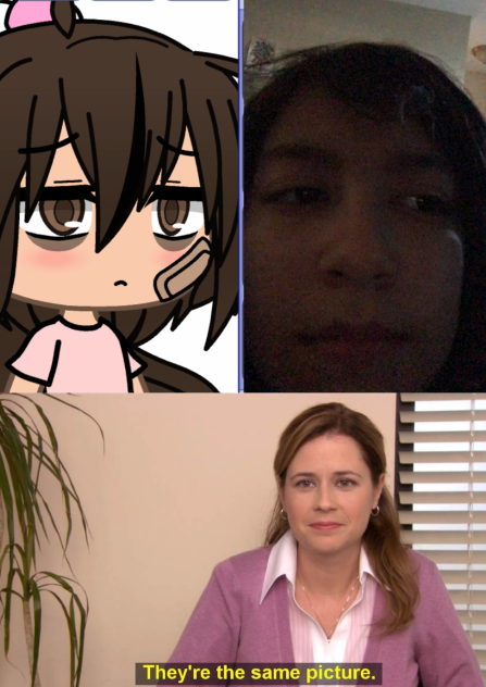 my gacha life self and me (slightly old)