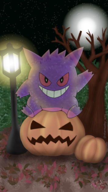 Noite de halloween com Gengar