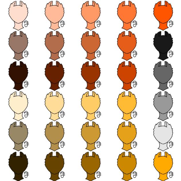 30 color furs