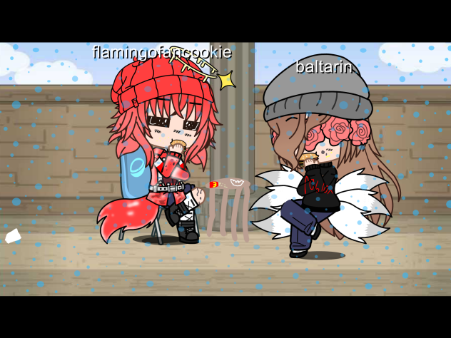 A gift for meh friend flamingofancookie