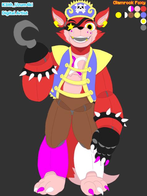Glamrock Foxy - FNaF oc;