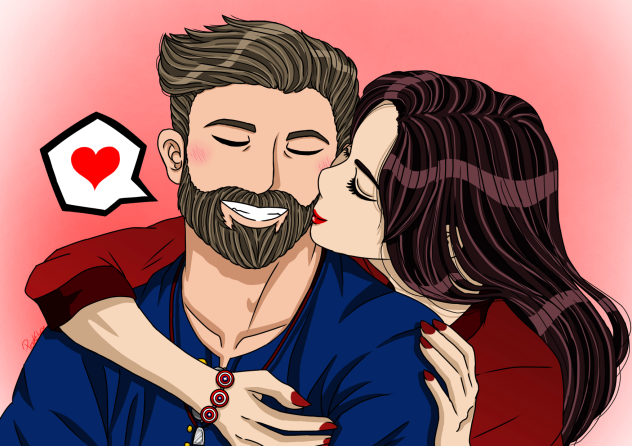 Kiera and Chris Evans
