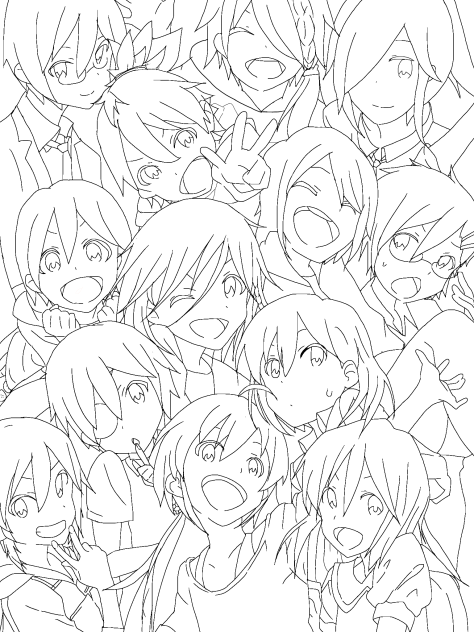 アイマストレス 刀剣乱舞 線画 Ibispaint