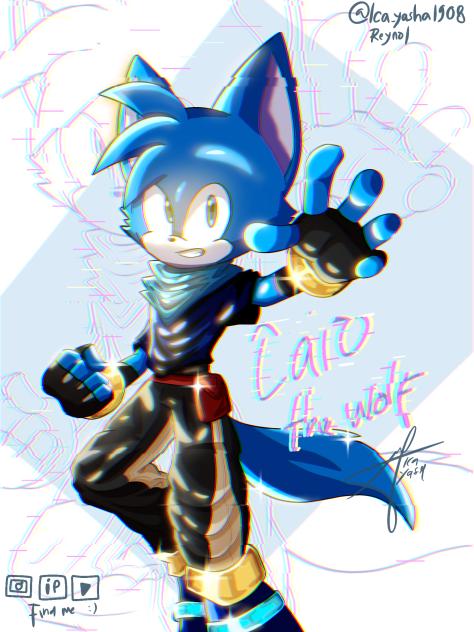 Caio the wolf fanart 🐺💙