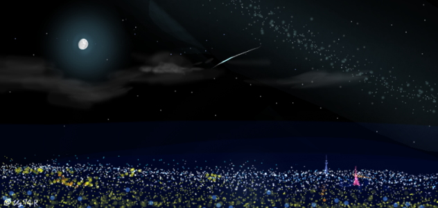 都会の夜空