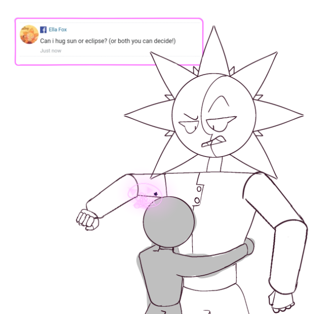 Request - Sun and Eclipse hug - ibisPaint