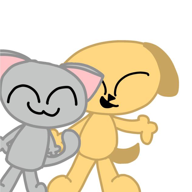 Kitty and doogie