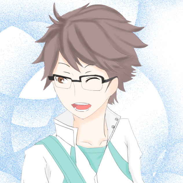 及川徹 放課後の笑顔 Ibispaint