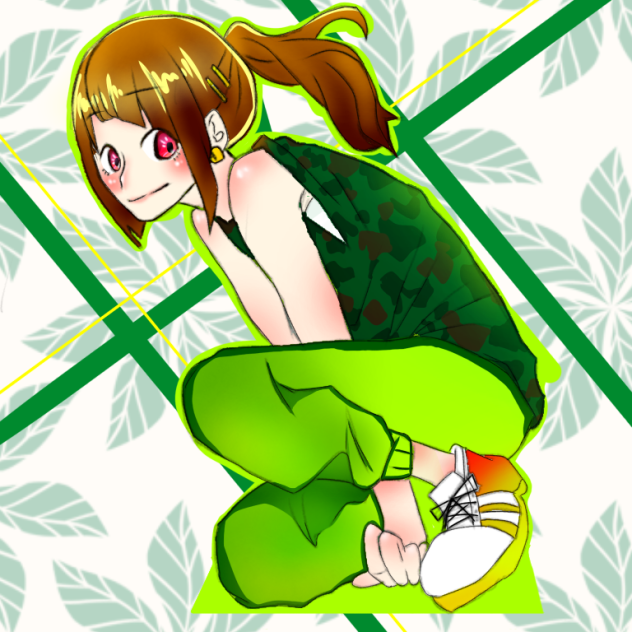 お借りした線画です！