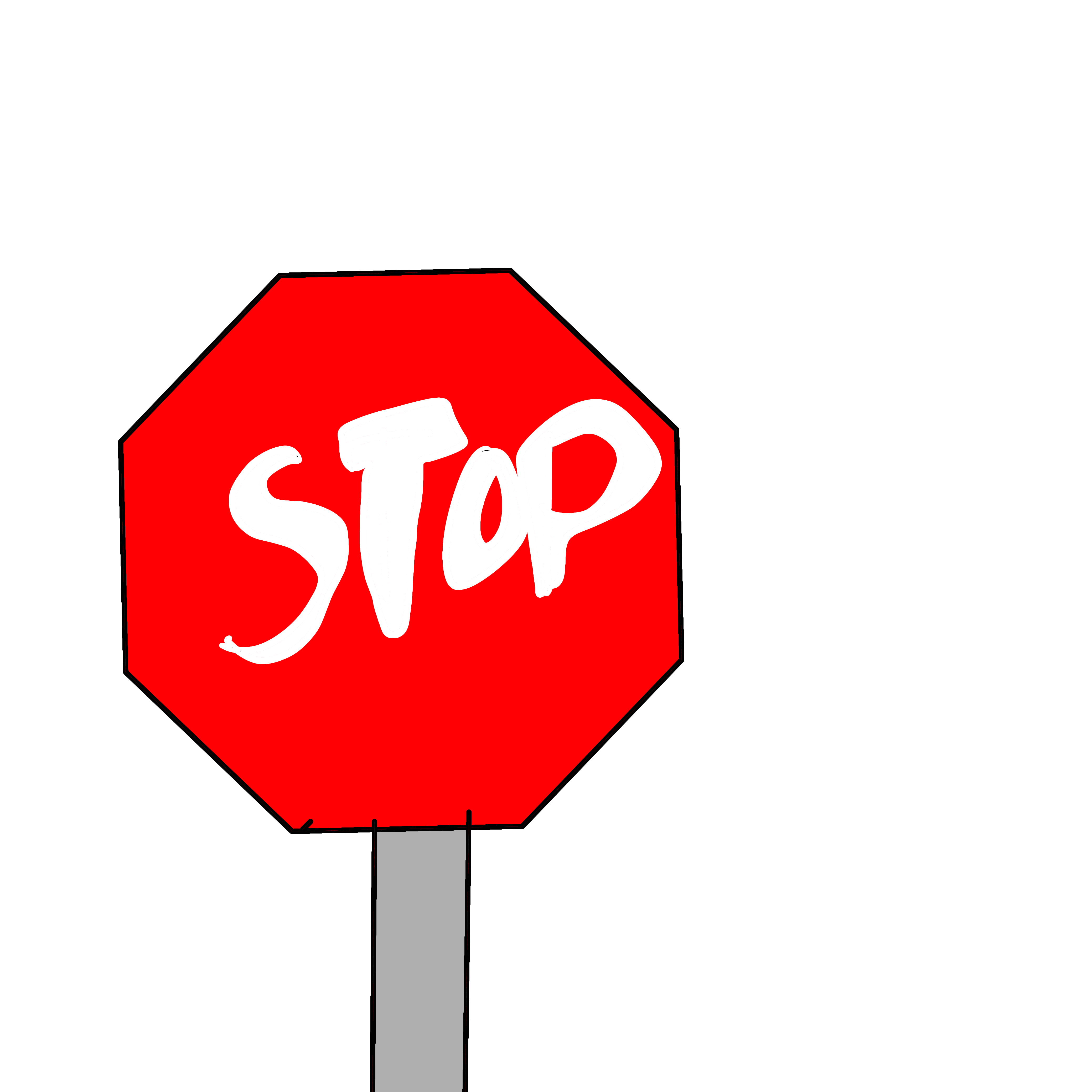 Just A Regular Old STOP sign - ibisPaint