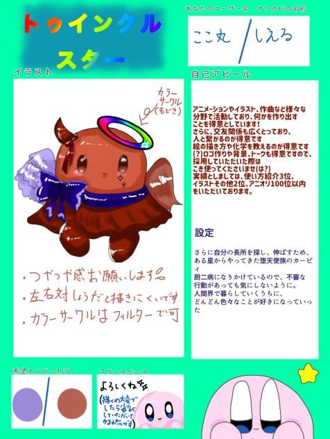 トゥインクルスター応募！