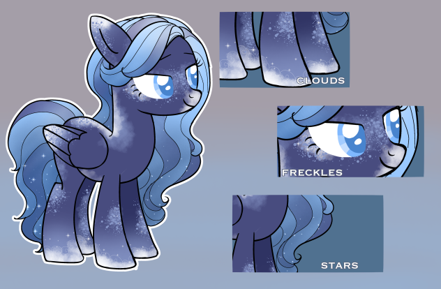 night star clouds pony