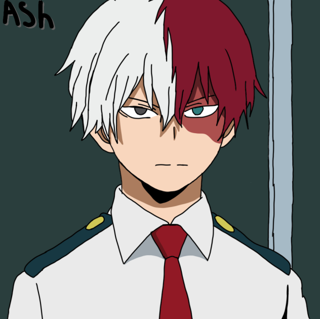 Shoto Todoroki speed drawing ibisPaint