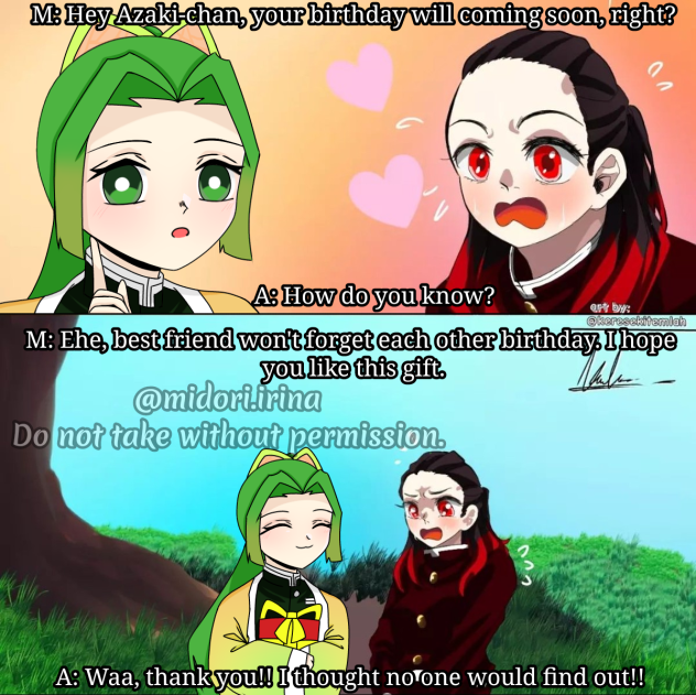 Azaki birthday collab 🙆‍♀️💞⚘✨