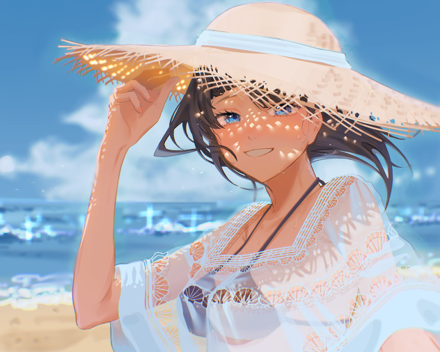 暑さと　きらめきと