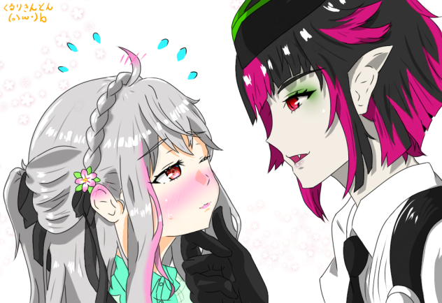 顎クイされるはさ姉 Ibispaint