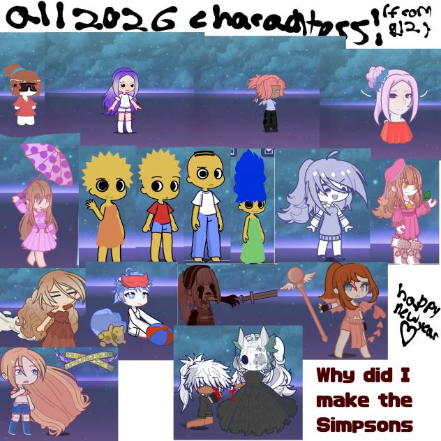 All gacha characters of 2025