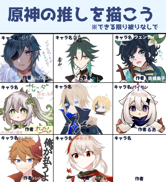 原神の推し！！