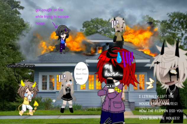 Burning house Collab ❤️💰✨❤️