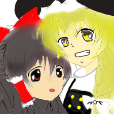 レイマリ色塗り1