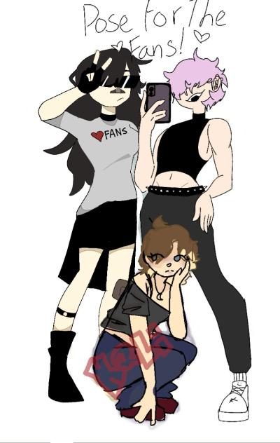 pose for the fans !