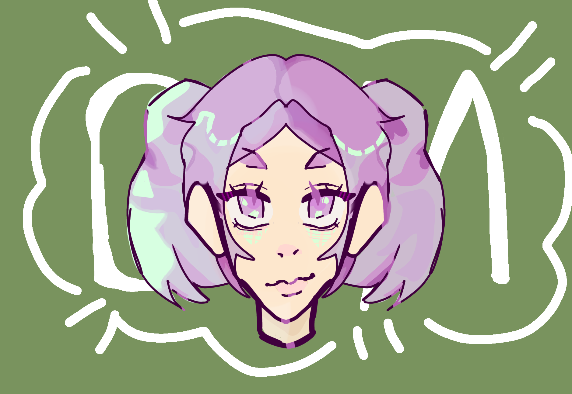 Trying a new style ( ‿-) - ibisPaint