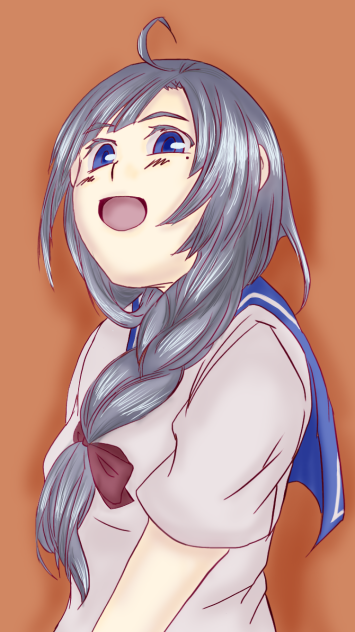 三つ編みの女の子