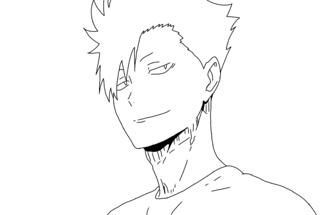 黒尾鉄朗 線画