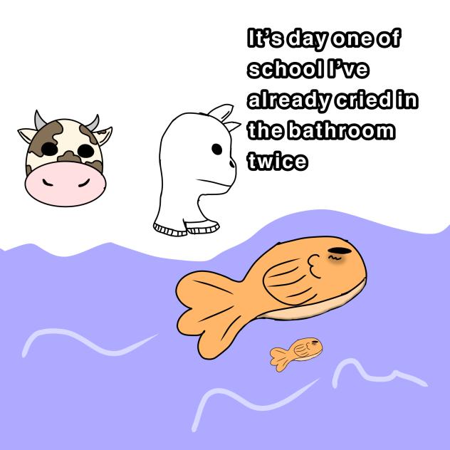 A little vent with random doodles