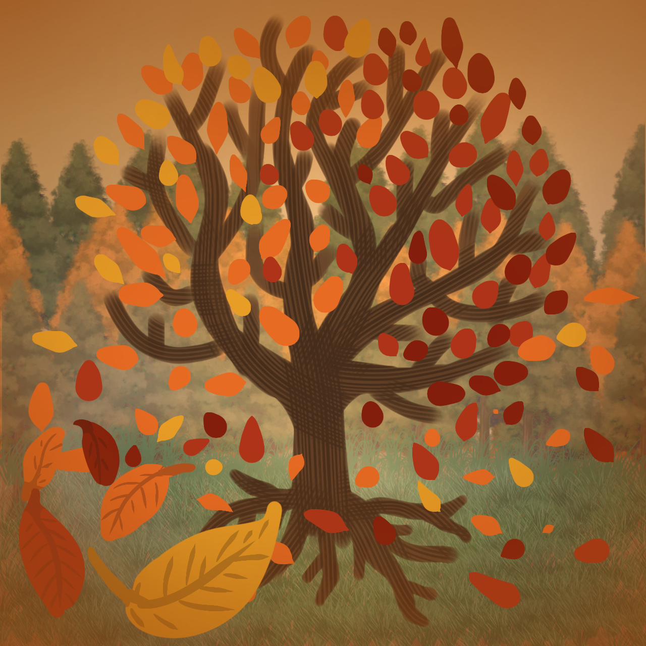 Autumn Tree - ibisPaint