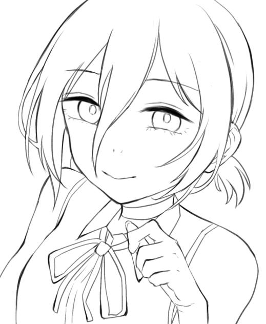 チェンソーマン塗り絵 無料 2025 チェンソーマンレゼイラスト 色なし 色紙