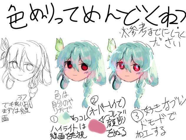 自己流すぎる塗り