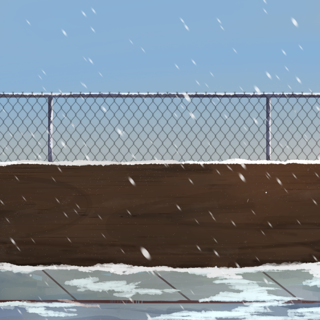 Winter Side Street (Snowfall)
